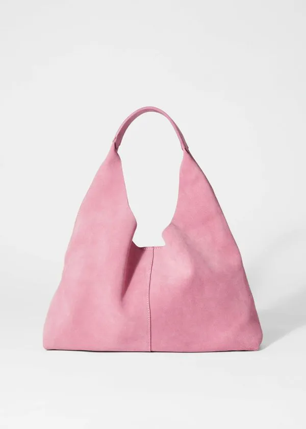 and Other Stories Classic Suede Tote Bag Pink Suede Women Tote Bags