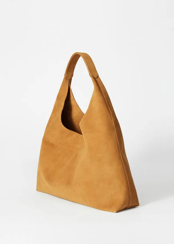 and Other Stories Classic Suede Tote Bag Yellow Women Tote Bags