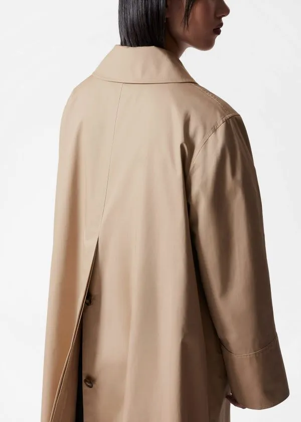 and Other Stories Collared Car Coat Beige Women Jackets and Coats