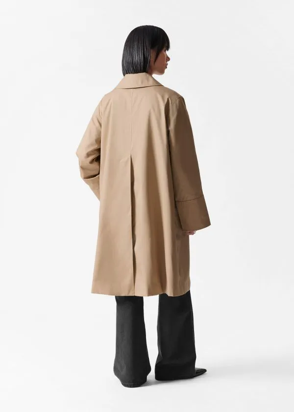 and Other Stories Collared Car Coat Beige Women Jackets and Coats
