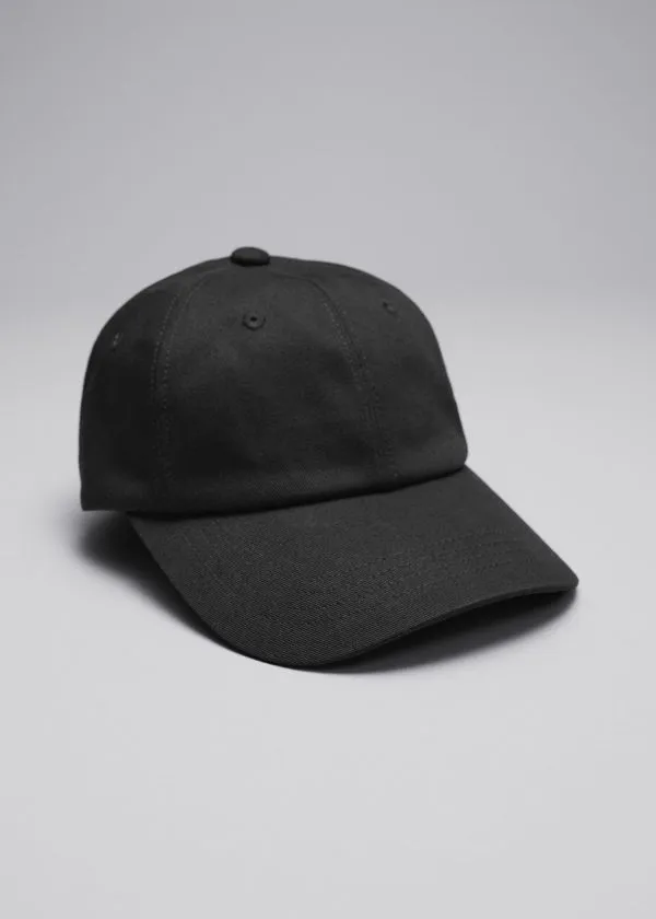 and Other Stories CottonCanvas Baseball Cap Black Women Headwear