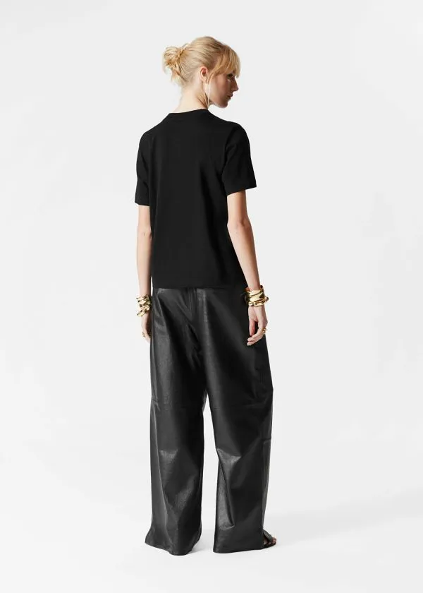 and Other Stories Crewneck TShirt Black Women Tops and Tshirts