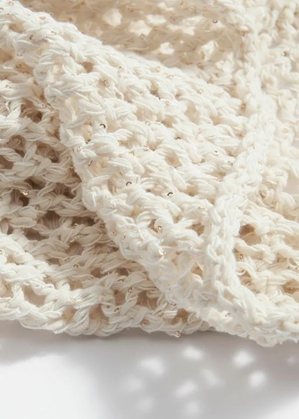 and Other Stories Crocheted Tank Top White Women Knitwear