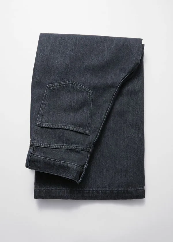 and Other Stories Cropped WideLeg Jeans Black Women Jeans