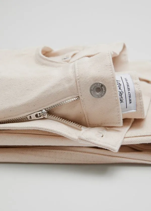 and Other Stories Cropped WideLeg Jeans Light Beige Women Jeans