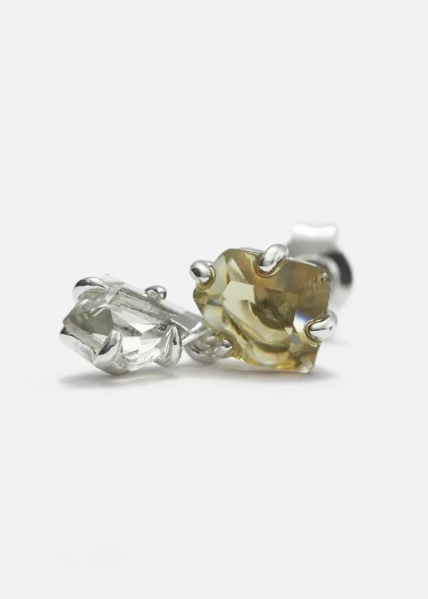 and Other Stories Crystal Earrings Set Emerald Green Women Earrings