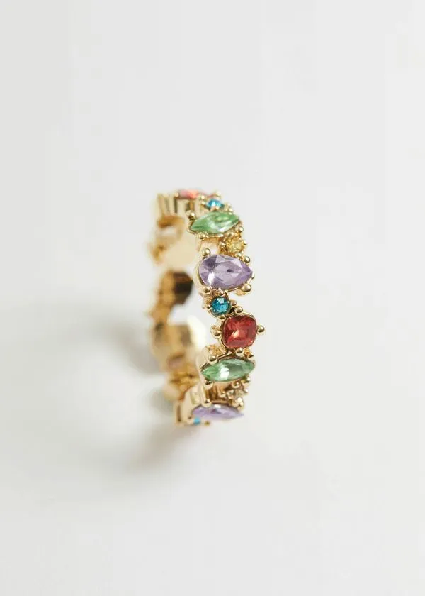 and Other Stories Delicate MultiColoured Gemstone Ring Multicolour Women Rings