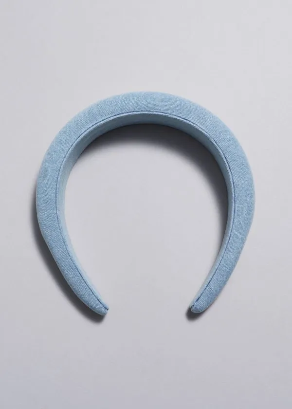 and Other Stories Denim Alice Band Blue Women Hair Accessories and Other Stories Denim Alice Band Blue Women Hair Accessories