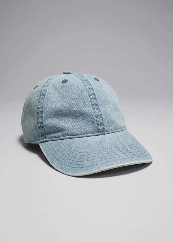and Other Stories Denim Baseball Cap Blue Women Headwear