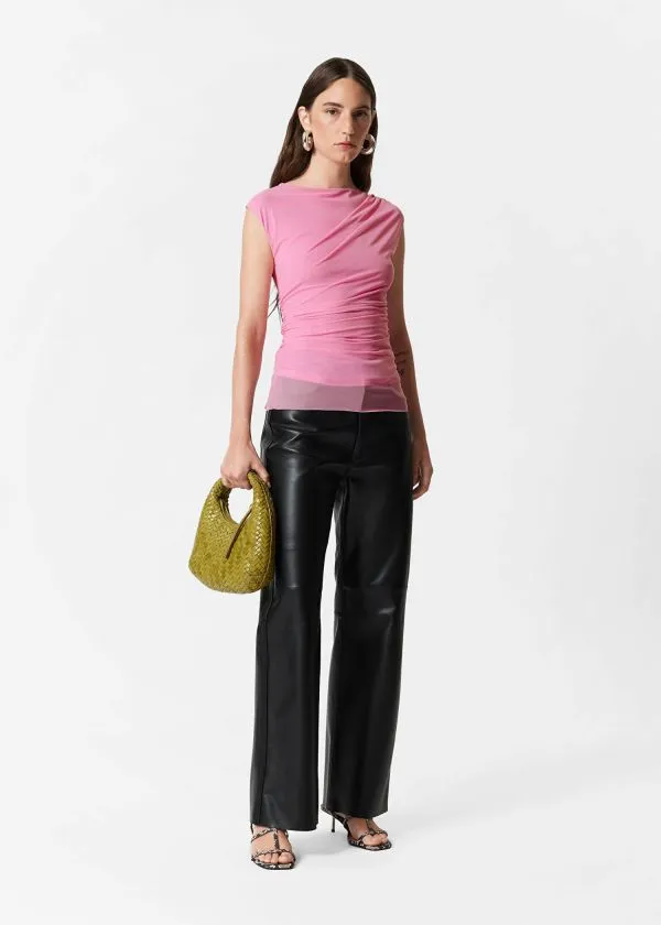 and Other Stories Draped Top Pink Women Tops and Tshirts