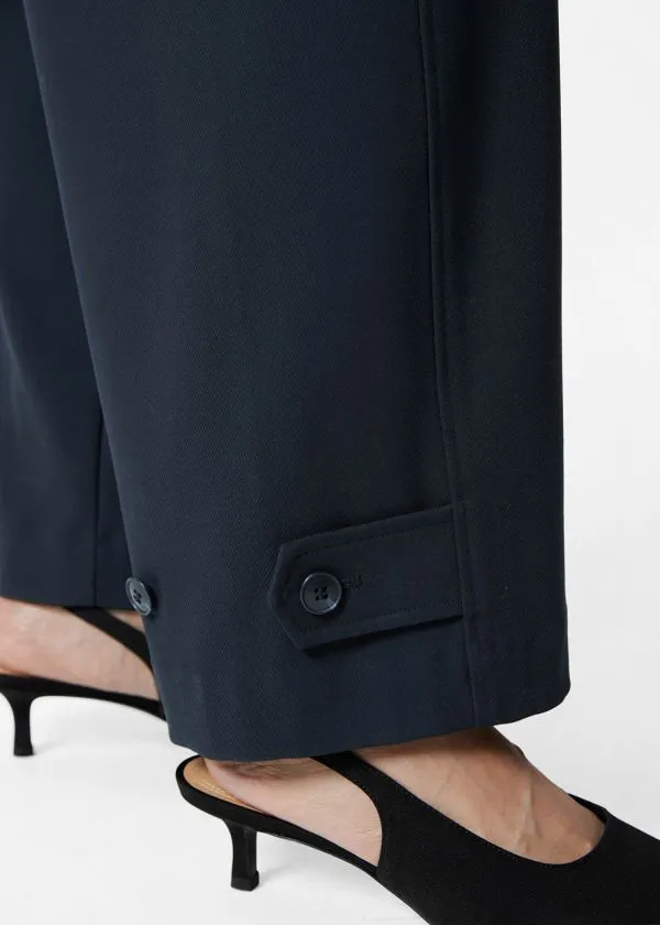 and Other Stories Drawstring Trousers Navy Women Trousers