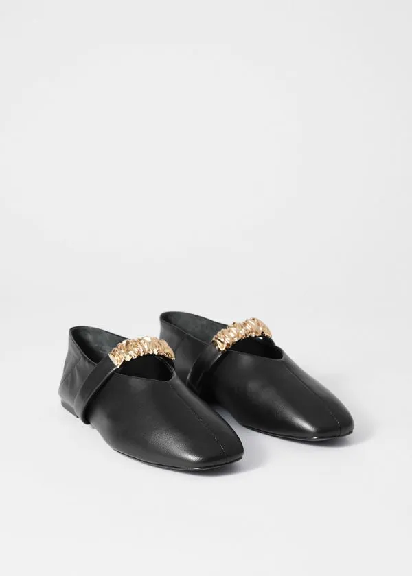 and Other Stories Embellished Leather Ballet Flats Black Women Ballerinas and Other Stories Embellished Leather Ballet Flats Black Women Ballerinas