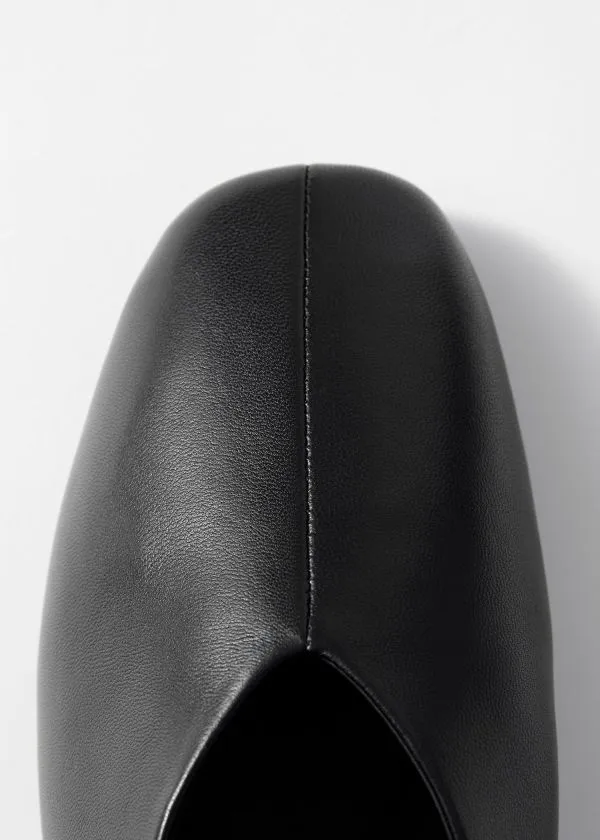 and Other Stories Embellished Leather Ballet Flats Black Women Ballerinas and Other Stories Embellished Leather Ballet Flats Black Women Ballerinas