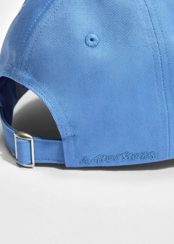 and Other Stories Embroidered Baseball Cap Sky Blue Women Headwear and Other Stories Embroidered Baseball Cap Sky Blue Women Headwear