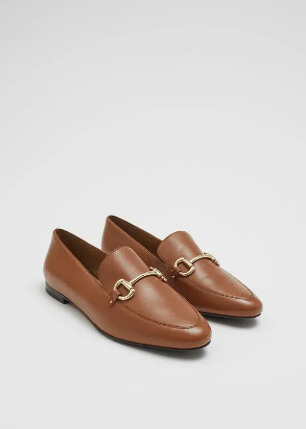 and Other Stories Equestrian Buckle Loafers Brown Women Loafers