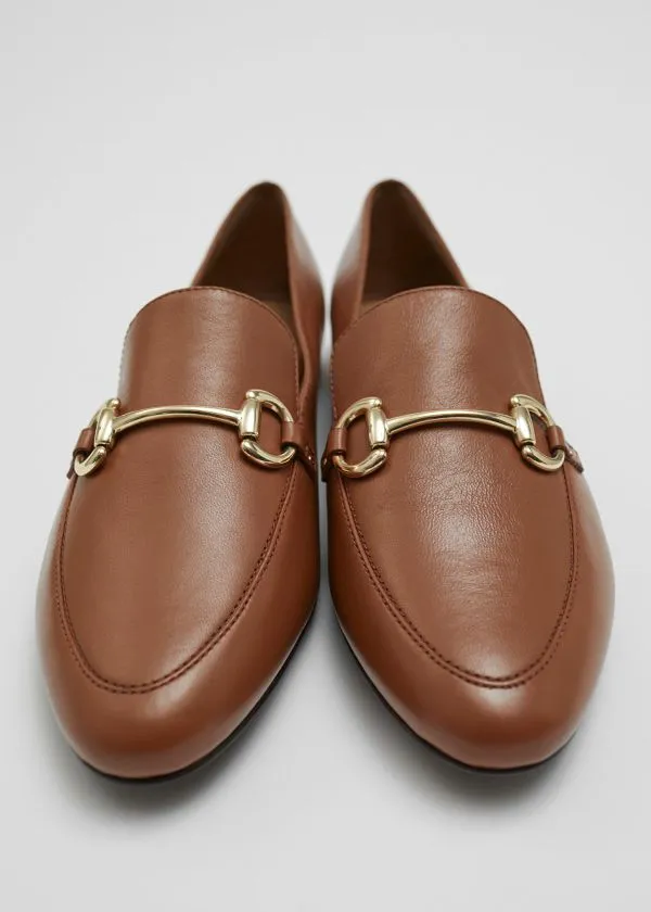 and Other Stories Equestrian Buckle Loafers Brown Women Loafers