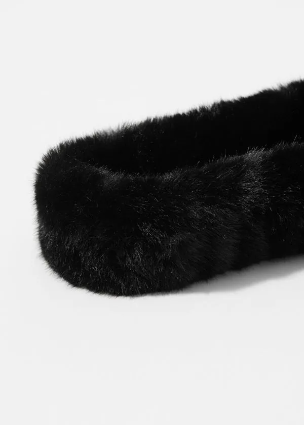 and Other Stories Faux Fur Headband Black Women Headwear and Other Stories Faux Fur Headband Black Women Headwear