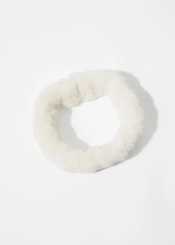 and Other Stories Faux Fur Headband Cream Women Headwear and Other Stories Faux Fur Headband Cream Women Headwear
