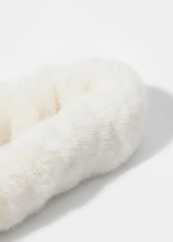 and Other Stories Faux Fur Headband Cream Women Headwear and Other Stories Faux Fur Headband Cream Women Headwear