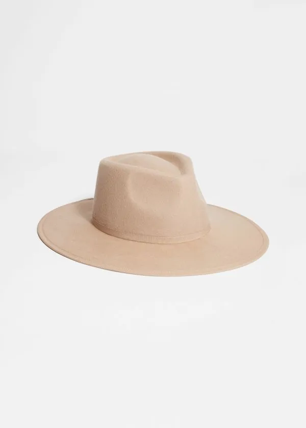 and Other Stories Fedora Felt Hat Mole Women Headwear