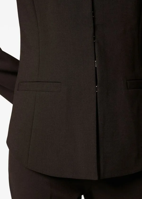 and Other Stories Fitted Blazer Dark Brown Women Blazers and Waistcoats