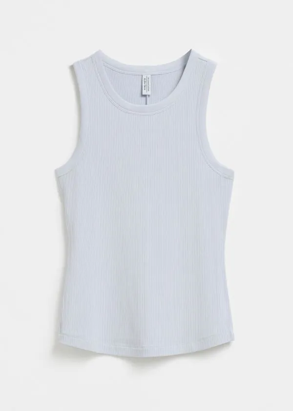 and Other Stories Fitted Tank Top Light Blue Women Tops and Tshirts