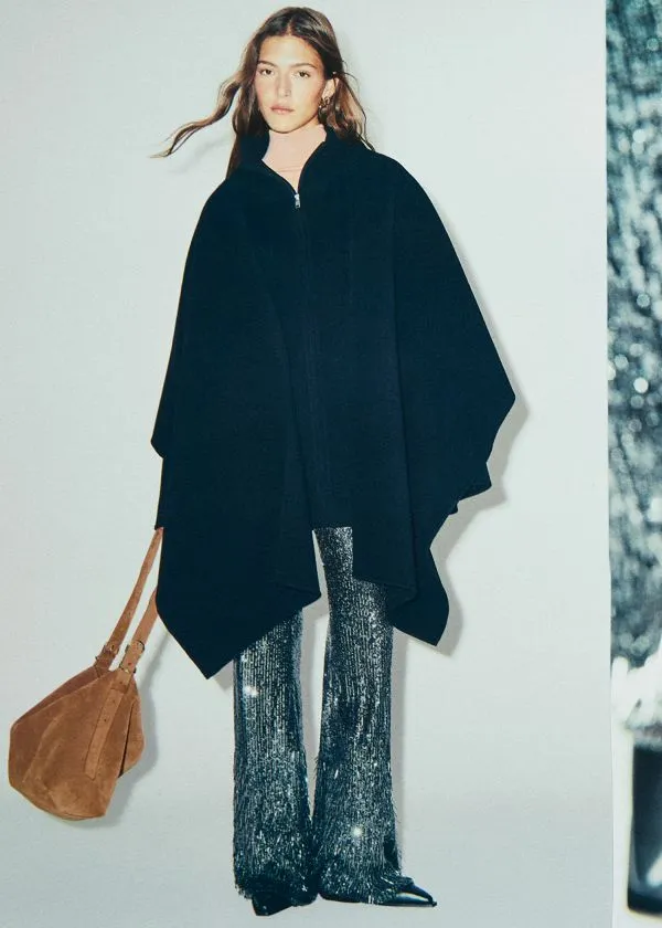 and Other Stories Flared Sequin Trousers Grey Women Sets and Suits