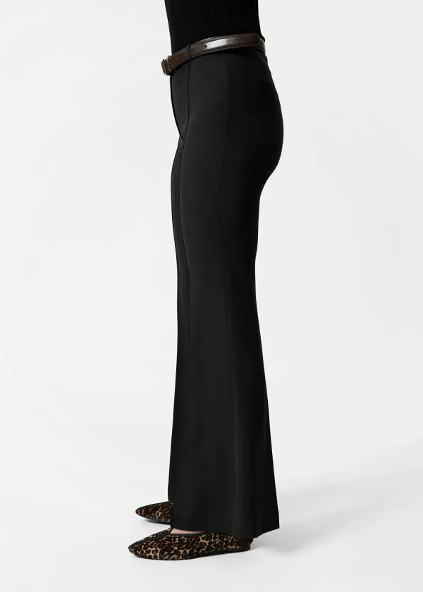 and Other Stories Flared Trousers Black Women Trousers