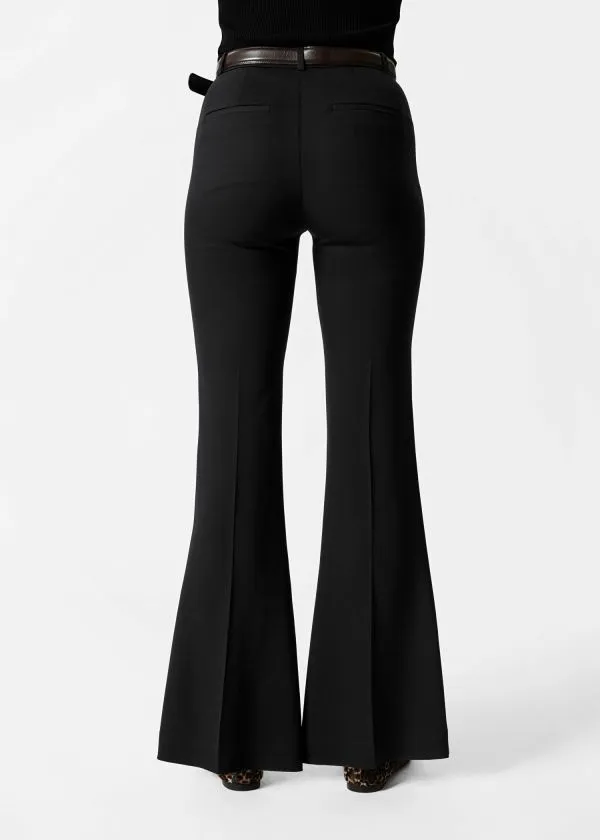 and Other Stories Flared Trousers Black Women Trousers