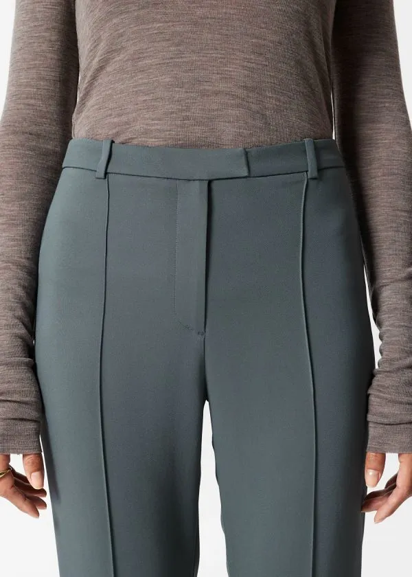 and Other Stories Flared Trousers Dark Grey Women Trousers