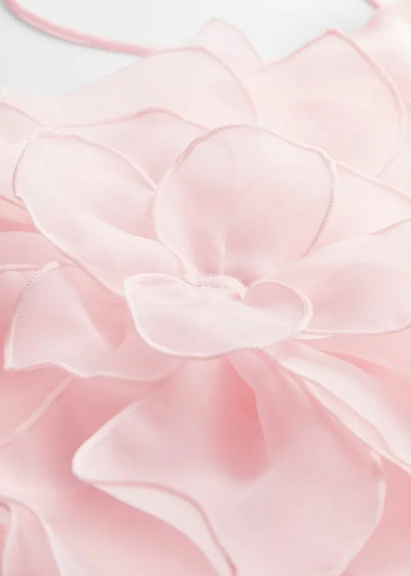 and Other Stories FloralAppliqu Maxi Dress Light Pink Women Dresses