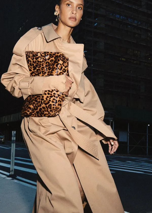and Other Stories Folded LeopardPrint Clutch Leopard Women Shoulder Bags