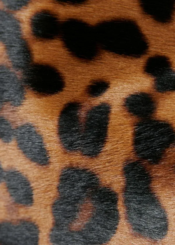 and Other Stories Folded LeopardPrint Clutch Leopard Women Shoulder Bags