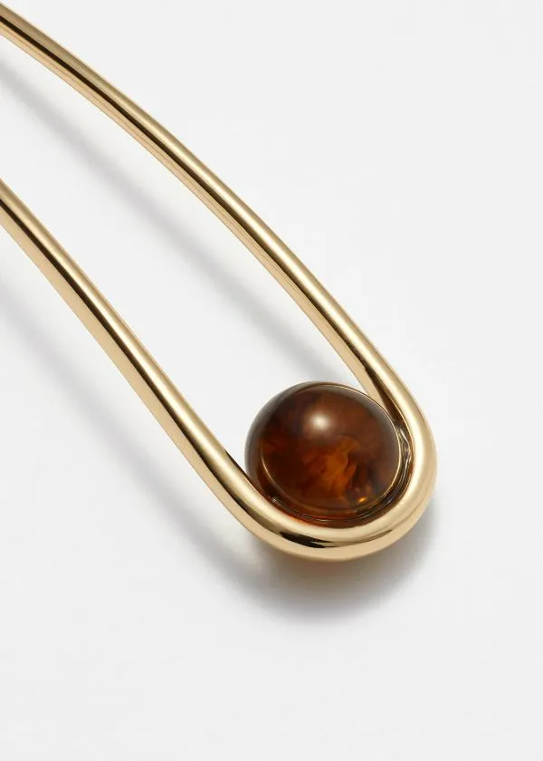 and Other Stories GoldTone Hair Pin Amberandgold Women Hair Accessories