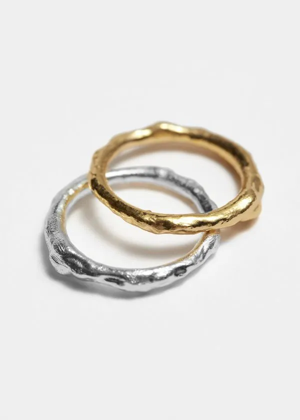 and Other Stories Hammared Ring Gold Women Rings