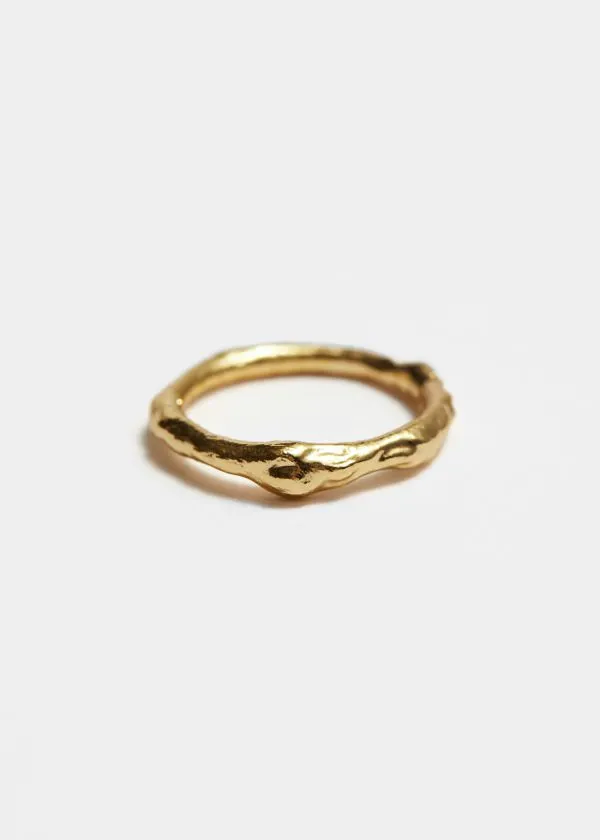 and Other Stories Hammared Ring Gold Women Rings