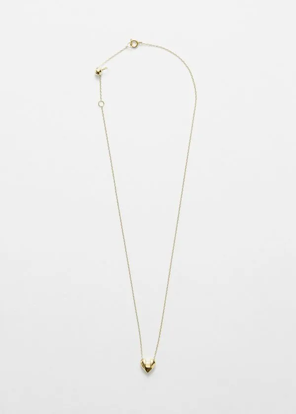 and Other Stories Heart Chain Necklace Gold Women Necklaces