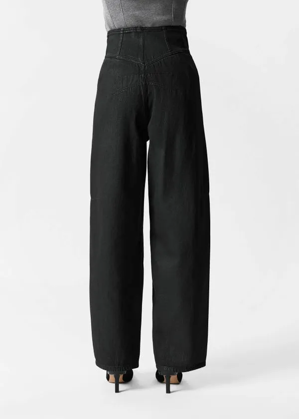 and Other Stories HighWaist BarrelLeg Jeans Black Women Jeans and Other Stories HighWaist BarrelLeg Jeans Black Women Jeans