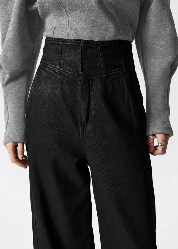 and Other Stories HighWaist BarrelLeg Jeans Black Women Jeans and Other Stories HighWaist BarrelLeg Jeans Black Women Jeans