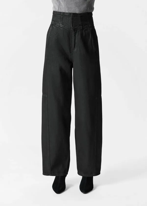 and Other Stories HighWaist BarrelLeg Jeans Black Women Jeans and Other Stories HighWaist BarrelLeg Jeans Black Women Jeans