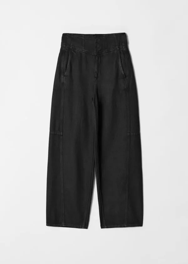 and Other Stories HighWaist BarrelLeg Jeans Black Women Jeans and Other Stories HighWaist BarrelLeg Jeans Black Women Jeans