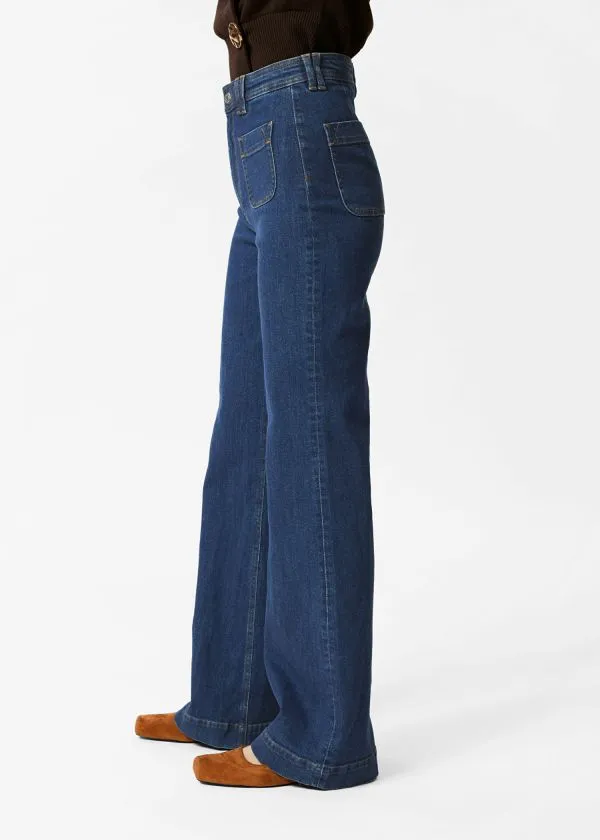 and Other Stories HighWaist Flared Jeans Blue Women Jeans