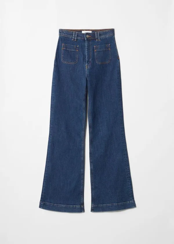 and Other Stories HighWaist Flared Jeans Blue Women Jeans