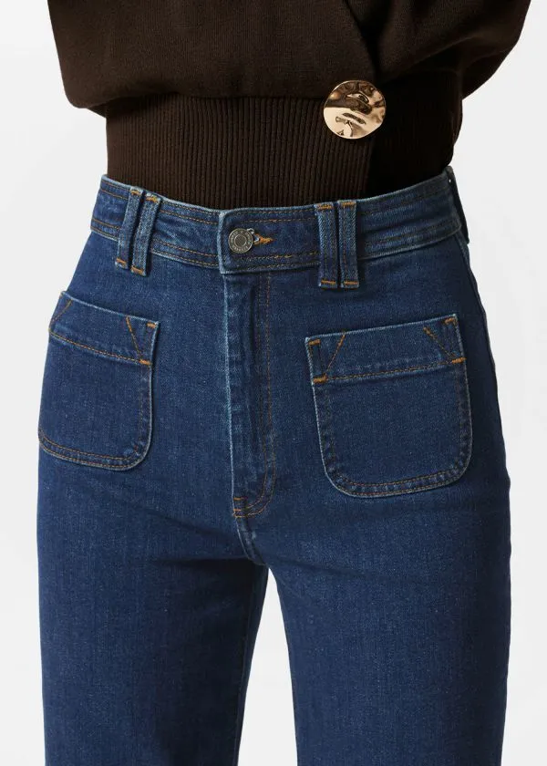 and Other Stories HighWaist Flared Jeans Blue Women Jeans
