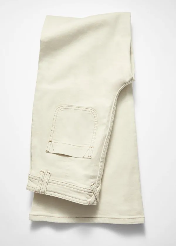and Other Stories HighWaist Flared Jeans Cream Women Jeans