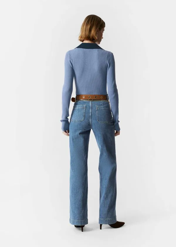 and Other Stories HighWaist Flared Jeans Mid Wash Women Jeans
