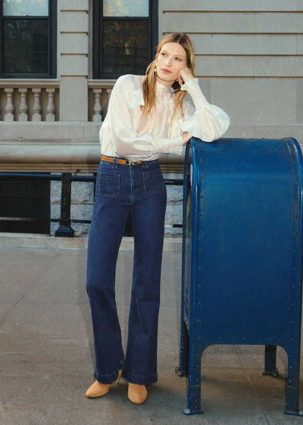 and Other Stories HighWaist Flared Jeans Mid Wash Women Jeans