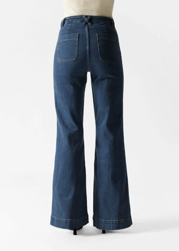 and Other Stories HighWaist Flared Jeans New Blue Women Jeans