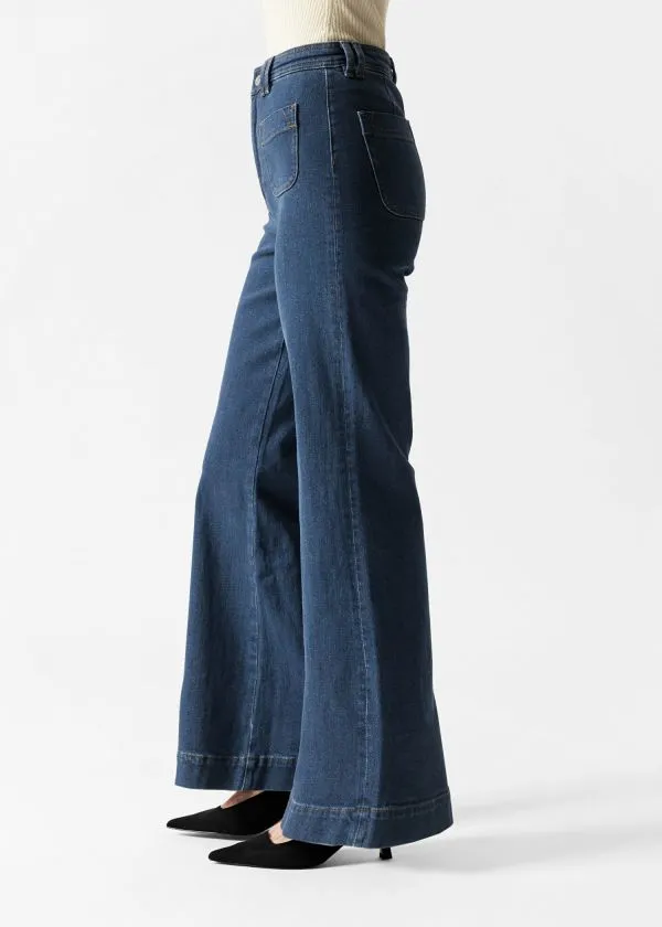 and Other Stories HighWaist Flared Jeans New Blue Women Jeans