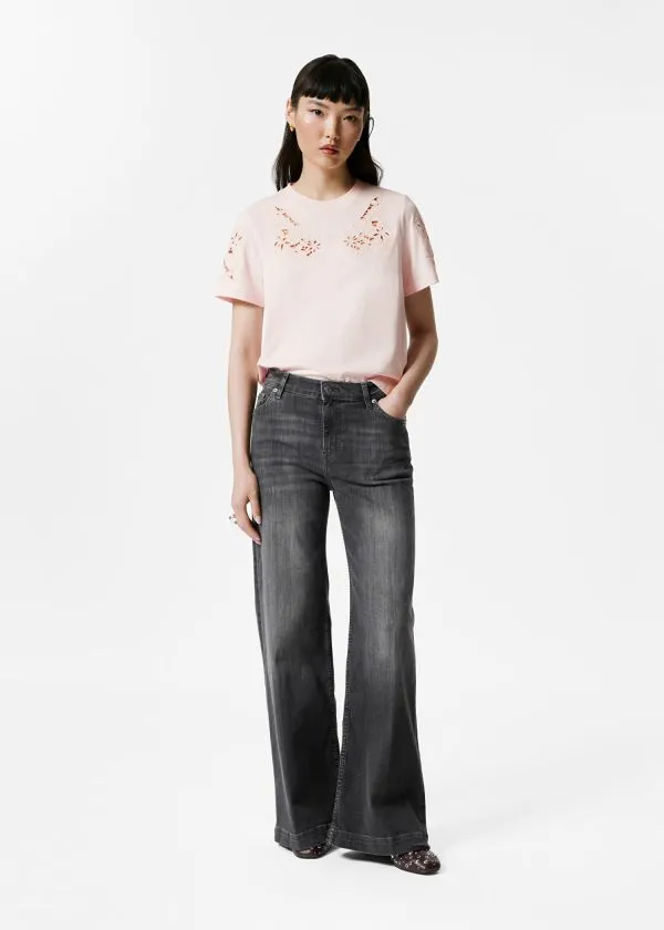 and Other Stories HighWaist Flared Jeans Washed Black Women Jeans
